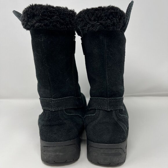 Sorel Waterfall Slip 2 NL1782 Suede Insulated Thinsulate Zip Black Women US 10 - Picture 9 of 12